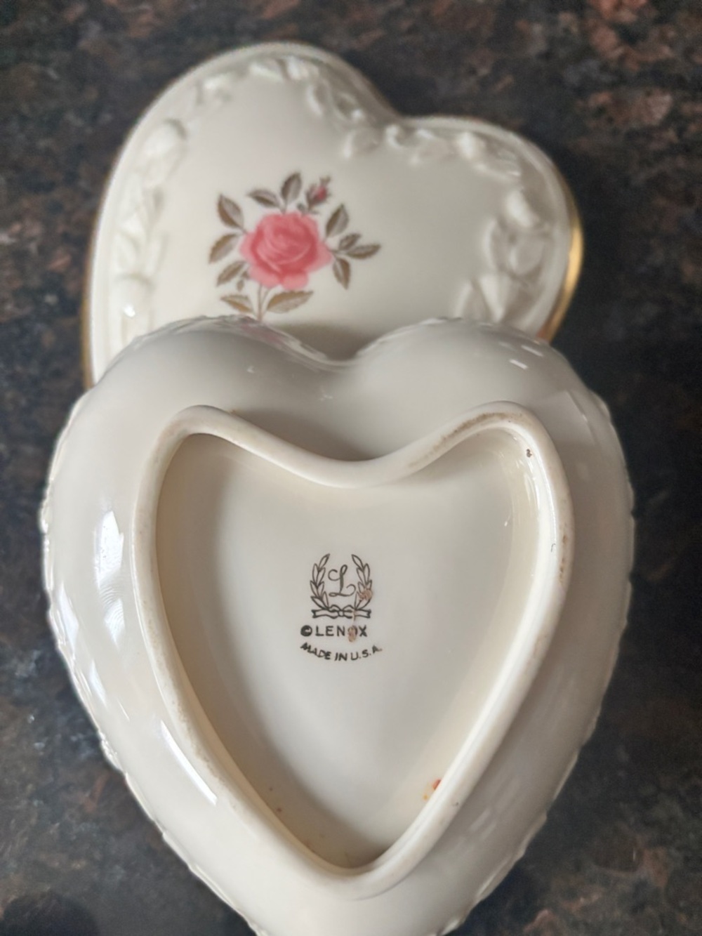 Lenox Rhodora Pattern Trinket Box - Picture 7 of 8